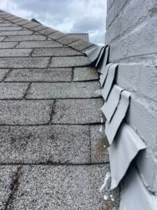 Old shingles on a roof