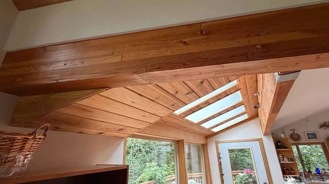 Sunroom addition seen from the yard in Maple Valley