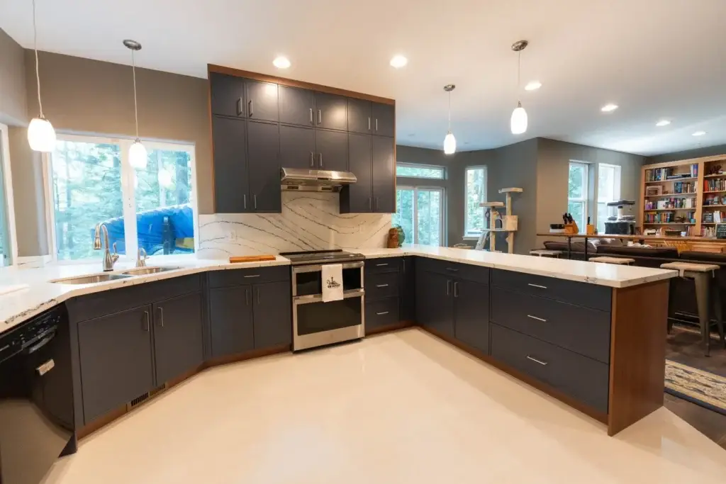 Finished Snohomish kitchen matching the 3D design