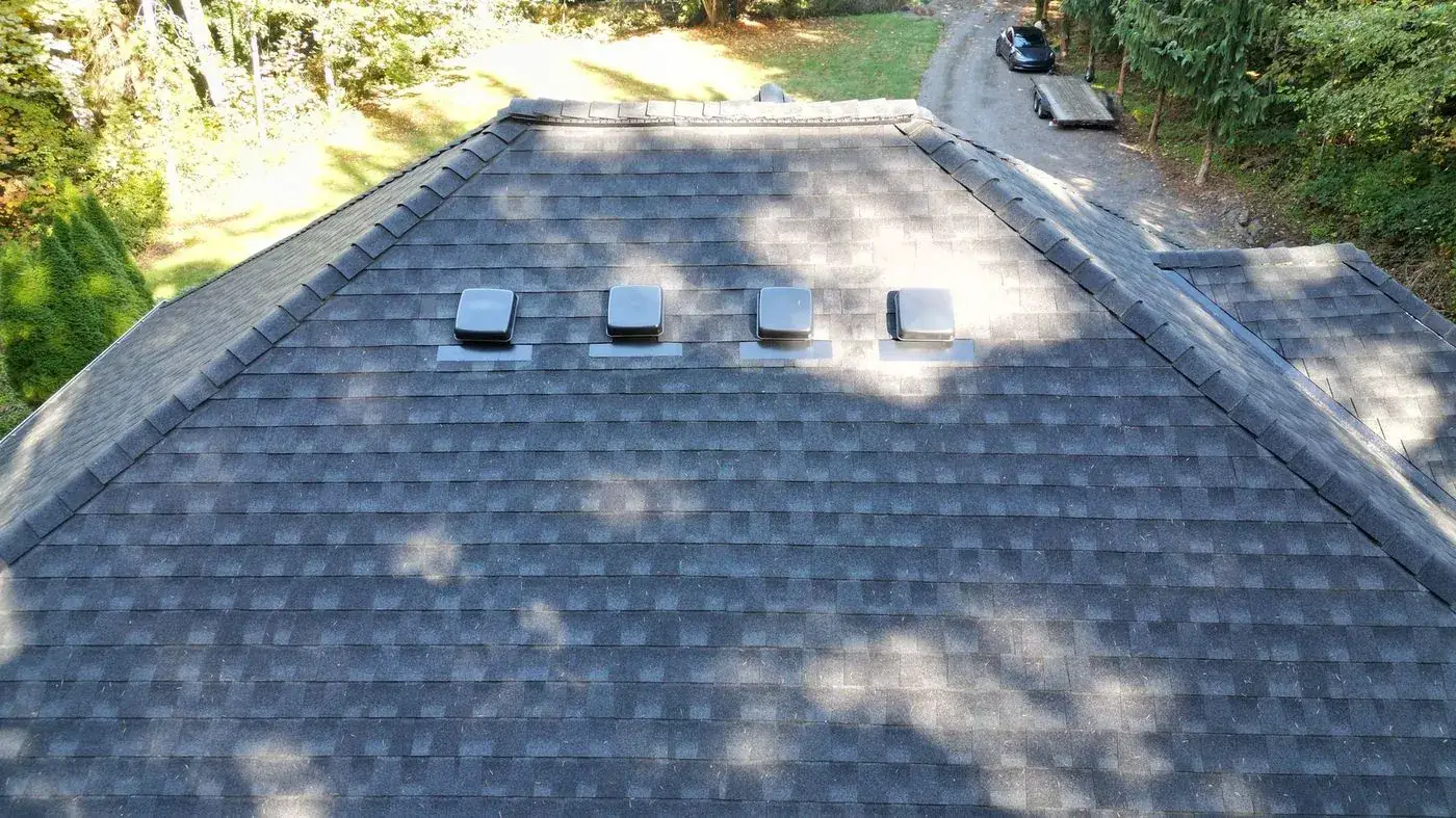 New architectural shingle roof